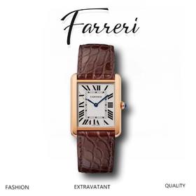 卡地亚坦克鳄鱼皮