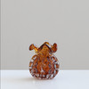 现代重工琥珀色气泡琉璃钱袋子花瓶摆件家居客厅水培样板间软装瓶 商品缩略图3