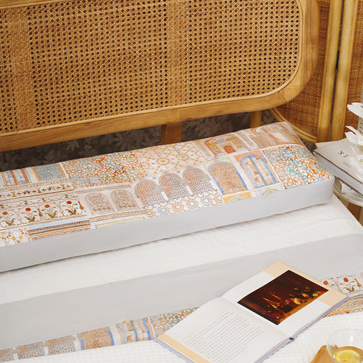 摩洛哥系双人枕一体荞麦壳枕头纯棉睡觉家用不塌陷 商品图0