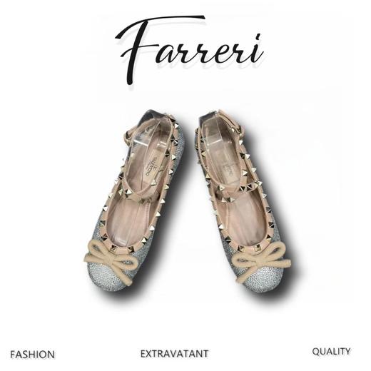 华伦家 2023早秋新款缎面芭蕾鞋 商品图0