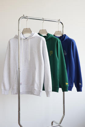 纽①华 高克重棉涤混纺 宽松情侣款连帽卫衣 WY828