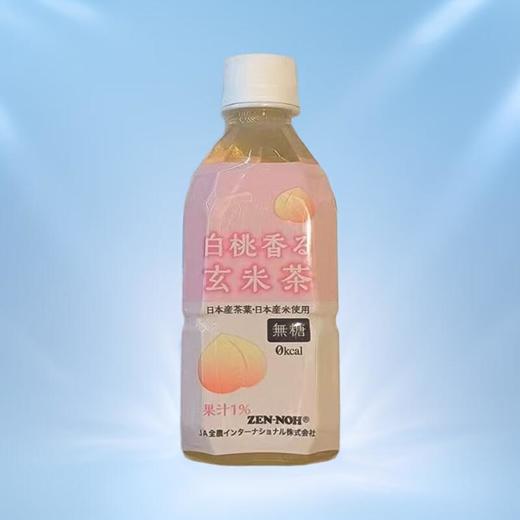 全农桃子味玄米茶饮料（无糖）350ml/瓶 商品图0