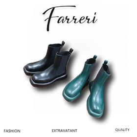 吉尔***桑达厚底短靴  推荐！方头