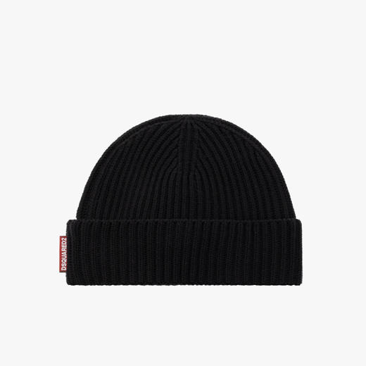 【一】DSQUARED2 男士羊毛针织帽子套装 黑色 KNM0065 01W06757 2124 商品图1