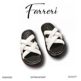 T*R  羊皮罗马拖鞋