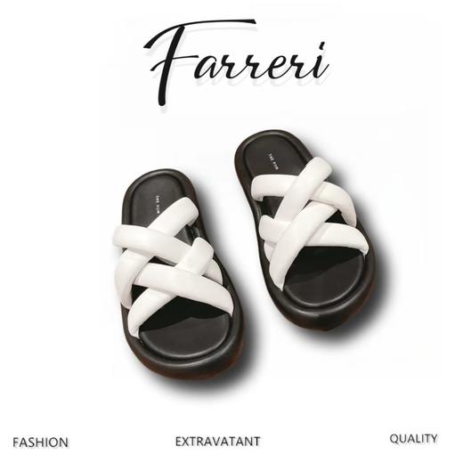 T*R  羊皮罗马拖鞋 商品图0