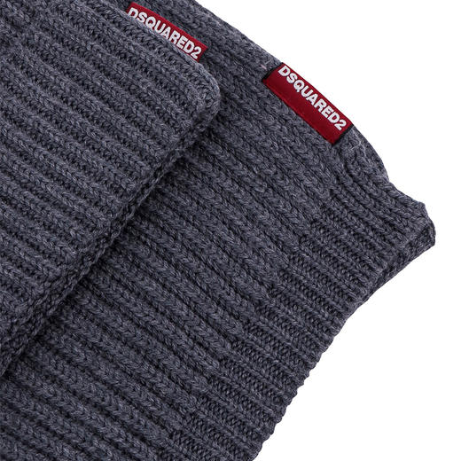 【一】DSQUARED2 男士羊毛针织帽子套装 灰色 KNM0065 01W06757 2122 商品图1