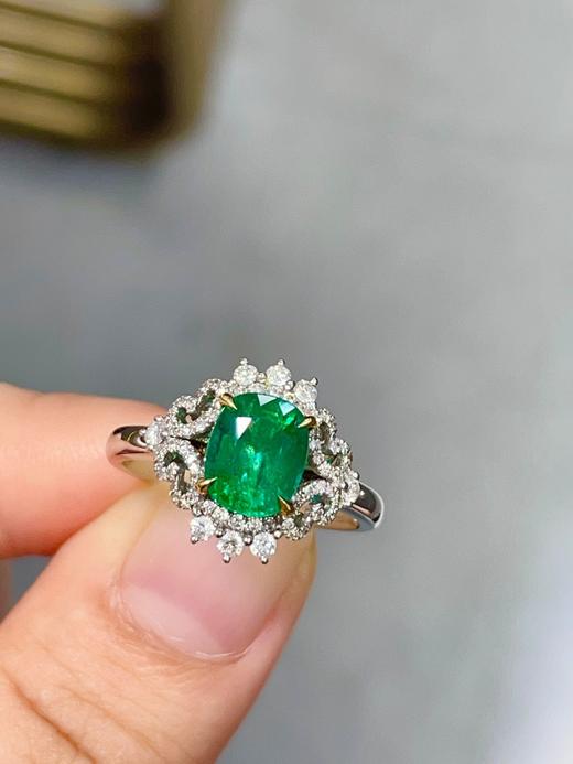 1.63克拉祖母绿戒指 商品图0