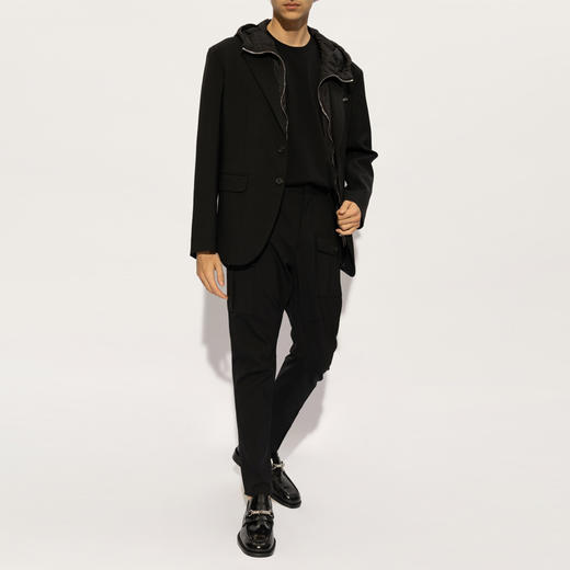 【二】DSQUARED2 男士字母徽标印花棉质圆领短袖T恤 黑色 S74GD1349 D20014 900 商品图3