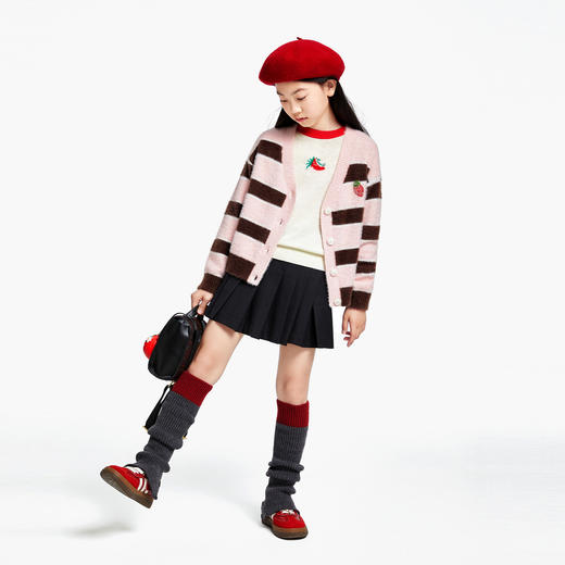 女童针织开衫秋季新款安奈儿童装EG434502 商品图5