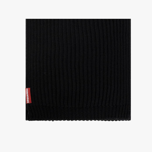 【一】DSQUARED2 男士羊毛针织帽子套装 黑色 KNM0065 01W06757 2124 商品图2