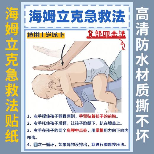 海姆立克急救挂图认知卡 商品图2