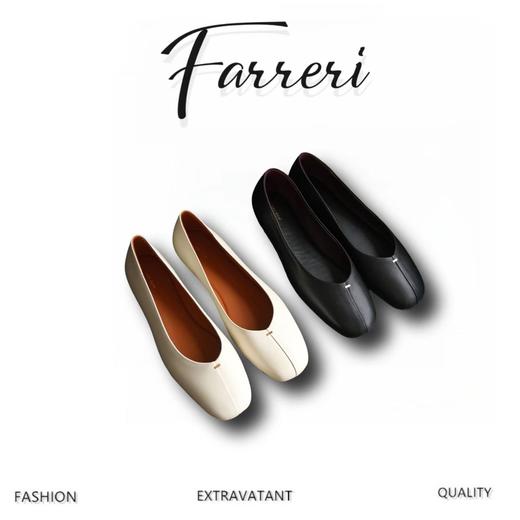 纯原 THE ROW 芭蕾舞鞋复古单鞋 双色可选(SS) 商品图0