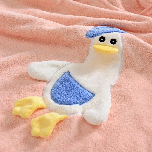 幼儿珊瑚绒浴袍 带帽吸水可穿可裹儿童浴巾柔软加厚儿童斗篷浴巾 商品图4