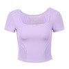 【限时秒】YOGACODE【火树银花系列】2024 瑜伽服夏季上衣女腰部缝线美背短袖t恤DST878 商品缩略图4