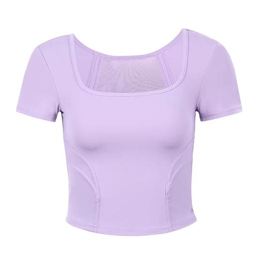 【限时秒】YOGACODE【火树银花系列】2024 瑜伽服夏季上衣女腰部缝线美背短袖t恤DST878 商品图4