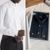 现货 THS 9.7-限时 TF家 男士 007款法式袖扣领钉礼盒装衬衫 2色 AG1295 商品缩略图0