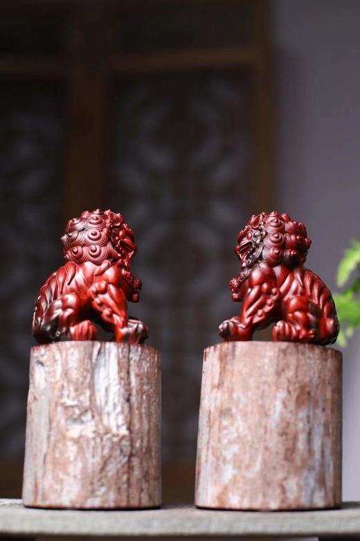 石狮°小叶紫檀拆房老料摆件8x7x18cm 商品图3