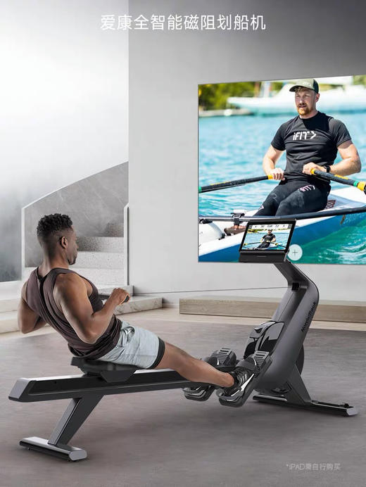 美国爱康划船机健身房家用静音磁控室内划艇有氧划船器旗舰RW300 商品图3