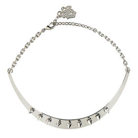 【一】DSQUARED2 女士经典黄铜项链 银色 NEW0292 59400001 M1319