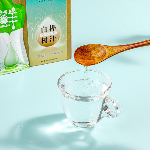 【自然之馈·鲜活养生】精选袋鼠小布白桦树汁纯净直饮  30ml*6袋/盒 商品图5