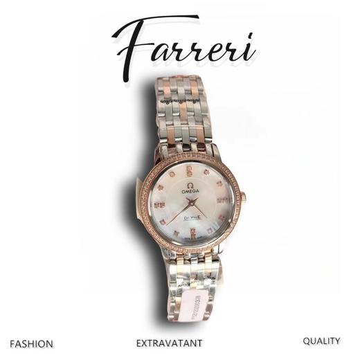 欧米伽蝶飞/玫瑰金钻圈 商品图0