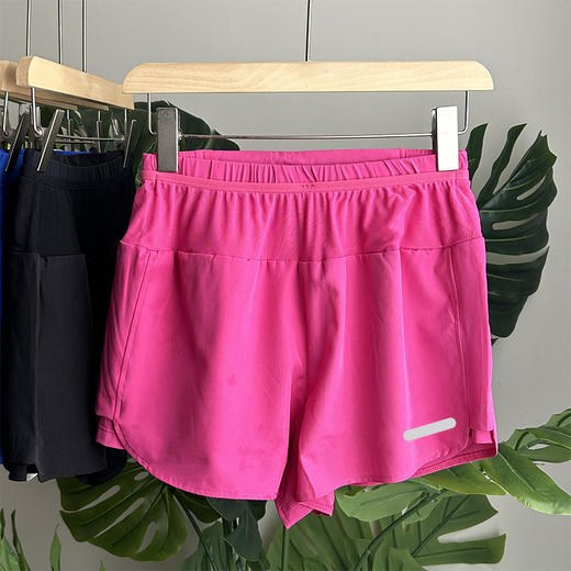 🔥🔥超火爆‼️特价💰69元2件✅(LongLi/腰包袋鼠裤)男女同款马拉松假两件内衬速干运动跑步短裤 商品图12