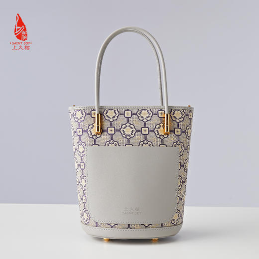 SAINTJOY/上久楷  宋锦拎包 手拎包 圆福纹 BWS24A0104-E（不含礼盒包装） 商品图4