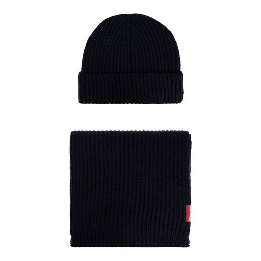 【二】DSQUARED2 男士羊毛针织帽子套装 蓝色 KNM0065 01W06757 3073 商品图0