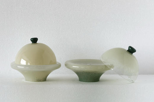 轻奢餐桌双色拼接中古风花瓶迷你水杯果盘碟子餐盘香薰烛台装饰品 商品图3