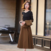 HR YF9686气质马甲连衣裙显瘦套装时尚洋气显瘦高腰 商品缩略图3