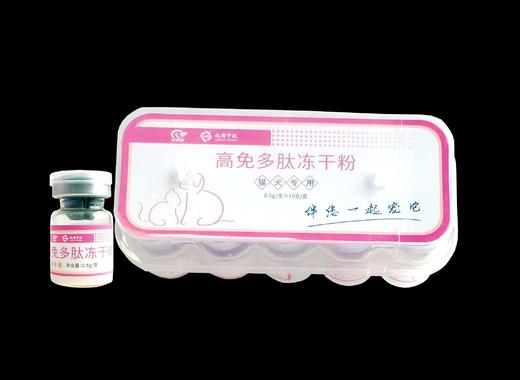特价！特价！高免多肽冻干粉适2026年6月26号，0.5g*10支/盒用于:犬猫烈性传染病、肿瘤、肝损伤、免疫紊乱等机能早期恢复调节用:滴管加入清洁饮水溶解冻干，参考体重	用量	1瓶	<5kg	5-1 商品图0