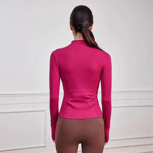 跃牌【健舞健美】系列 运动外套女秋冬新款修身显瘦拉链长袖8657 商品图1