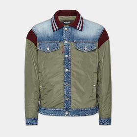 【一】DSQUARED2 男士校队牛仔棉服 混色 S74AM1514 S49197 707