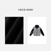 COCO ZONE 秋季拼色连帽外套复古拉链开衫上衣CC1C1848 商品缩略图2