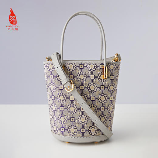 SAINTJOY/上久楷  宋锦拎包 手拎包 圆福纹 BWS24A0104-E（不含礼盒包装） 商品图3