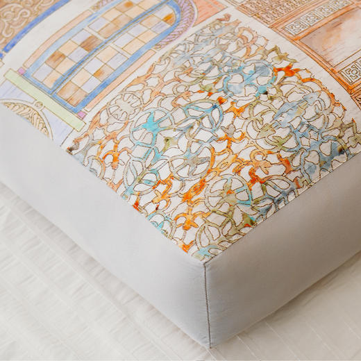 摩洛哥系双人枕一体荞麦壳枕头纯棉睡觉家用不塌陷 商品图1