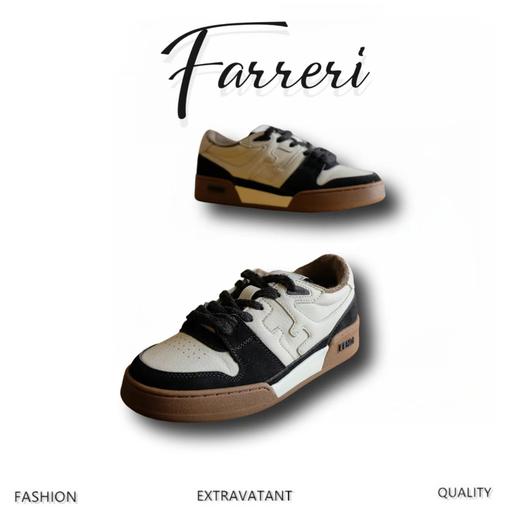 F家复古拼接板鞋(HD) 商品图0