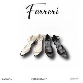 T*R渠道货 专柜 新款性感鱼嘴小猫跟凉鞋