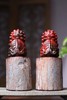 石狮°小叶紫檀拆房老料摆件8x7x18cm 商品缩略图4