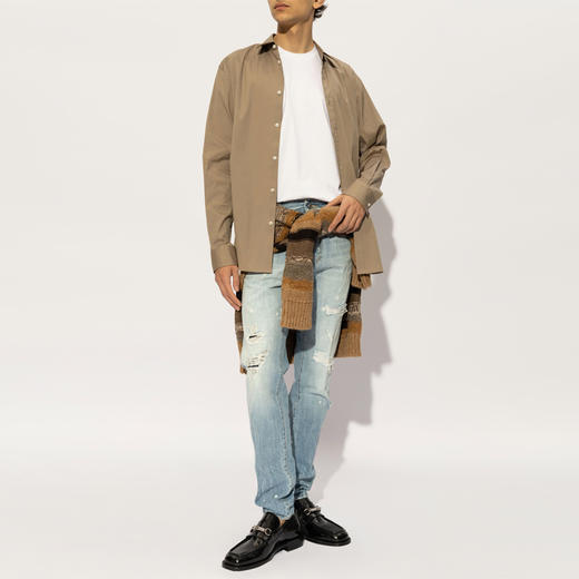 DSQUARED2 男士字母徽标印花棉质圆领短袖T恤 白色 S74GD1349 D20014 100 商品图3