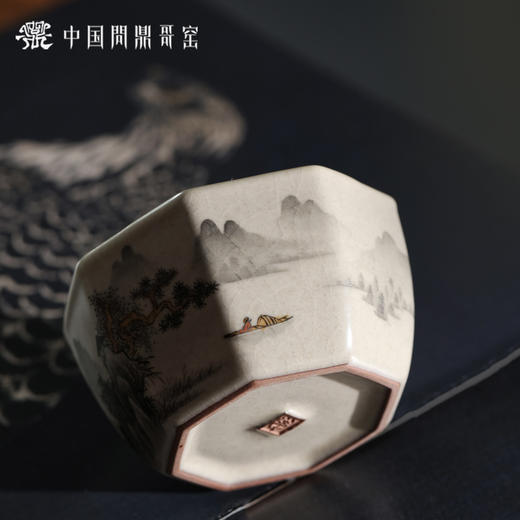 问鼎哥窑碎玉系列传世款禅渊杯（山水） 商品图3