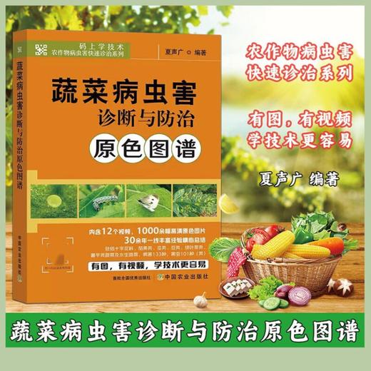 蔬菜病虫害诊断与防治原色图谱 夏声广 编 农作物病虫害快速诊治系列 蔬菜病虫害书籍 *农业出版社9787109309203【官方正版，可开发票，下单时留开票信息和电子邮箱】 商品图0