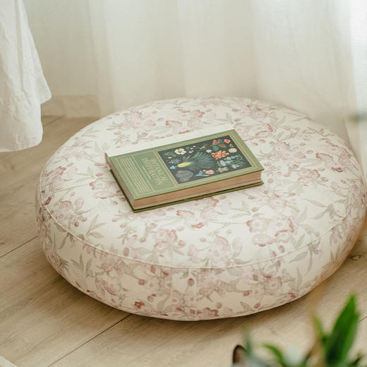 桃花夭夭系列太阳垫圆形地上坐垫蒲团看书客厅打坐家用坐墩 商品图0