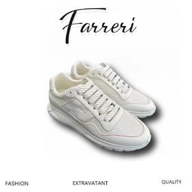 HOGAN女士织物配皮厚底增高鞋休闲运动鞋小白鞋！