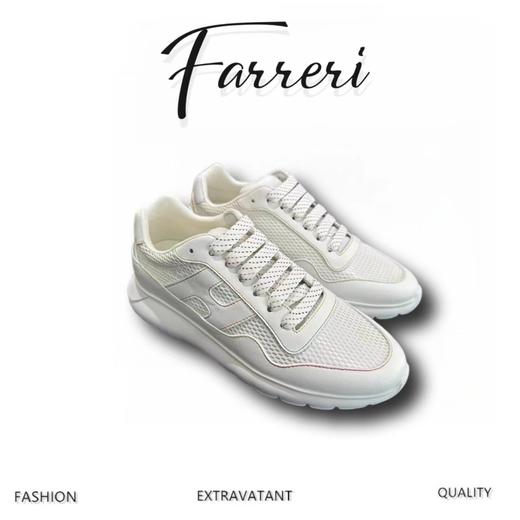 HOGAN女士织物配皮厚底增高鞋休闲运动鞋小白鞋！ 商品图0