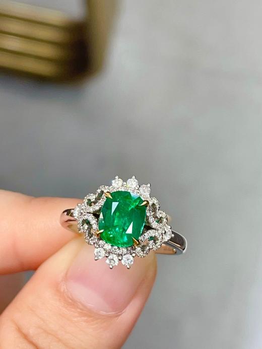 1.63克拉祖母绿戒指 商品图1