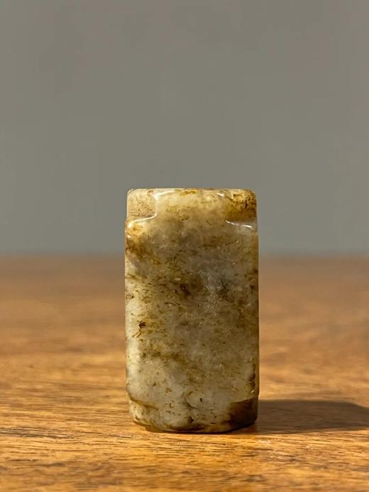 黑褐沁白玉素面琮形勒子，顺丰包邮 商品图10