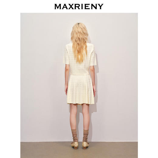 【浪漫度假-商场同款】MAXRIENY*华丽感半裙条纹亮片钉珠短裙(货号:MC85SK323) 商品图3