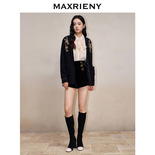 MAXRIENY*巴洛克龙图腾刺绣钉珠外套冬款开衫(货号:MS88JA772) 商品图1
